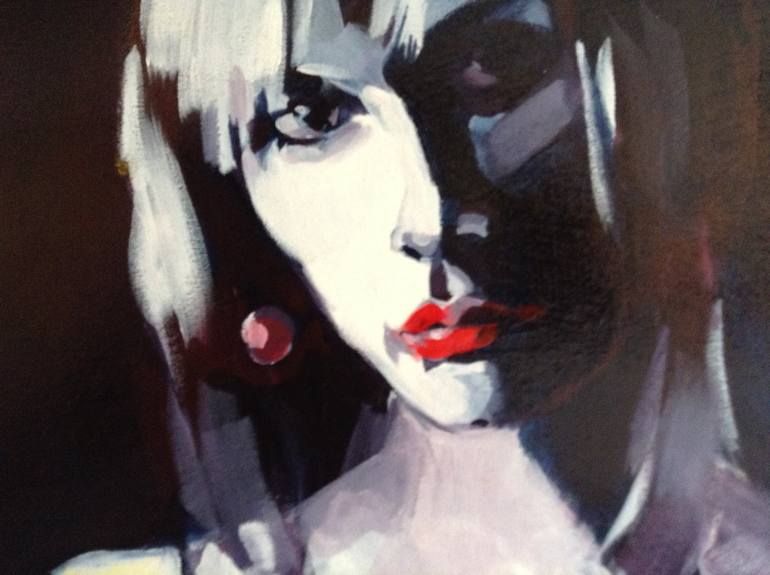 Original Portraiture Portrait Painting by Pat Dumez