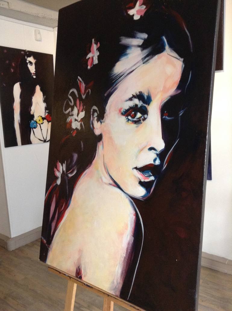 Original Figurative Pop Culture/Celebrity Painting by Pat Dumez