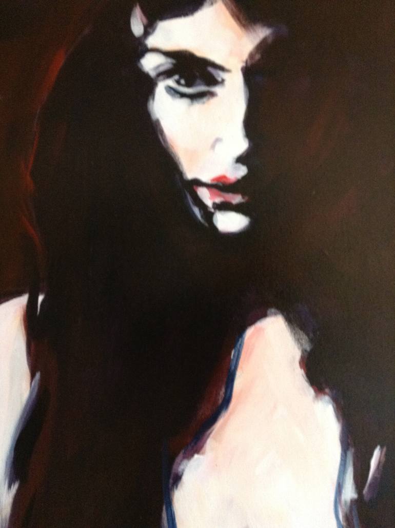 Original Portrait Painting by Pat Dumez