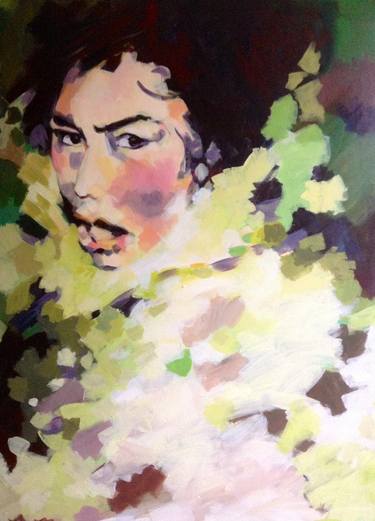 Print of Figurative Portrait Paintings by Pat Dumez