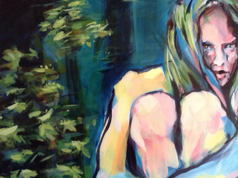 Original Figurative Portrait Painting by Pat Dumez