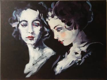 Original Portrait Painting by Pat Dumez