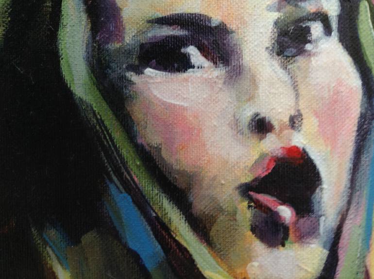 Original Figurative Portrait Painting by Pat Dumez