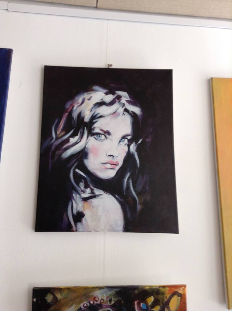 Original Figurative People Painting by Pat Dumez