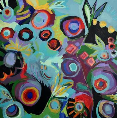 Original Abstract Expressionism Abstract Painting by Becky Joan Springer