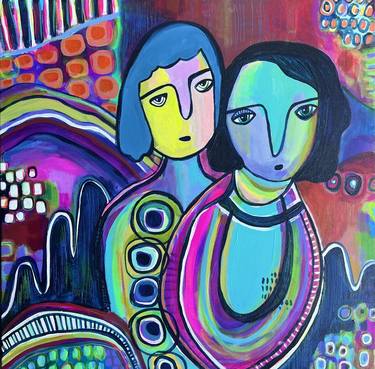 Original Abstract Expressionism Abstract Painting by Becky Joan Springer