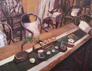 Print of Figurative Still Life Paintings by Chunming Yuan