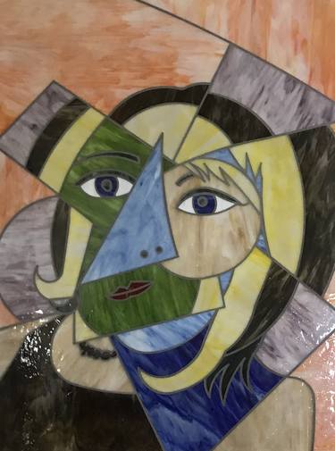 Print of Cubism Women Collage by Mauricio Aybar Andrea Castiglione