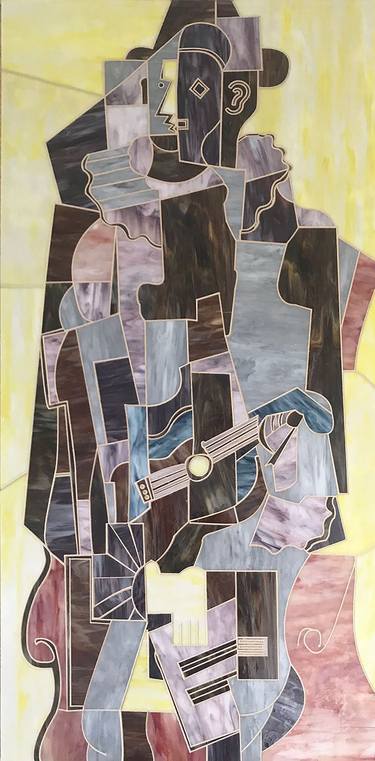 Print of Cubism Music Collage by Mauricio Aybar Andrea Castiglione