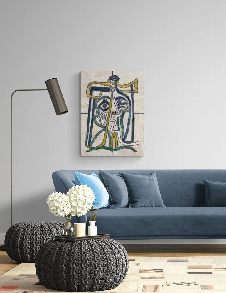 Original Art Deco Women Collage by Mauricio Aybar   Andrea Castiglione