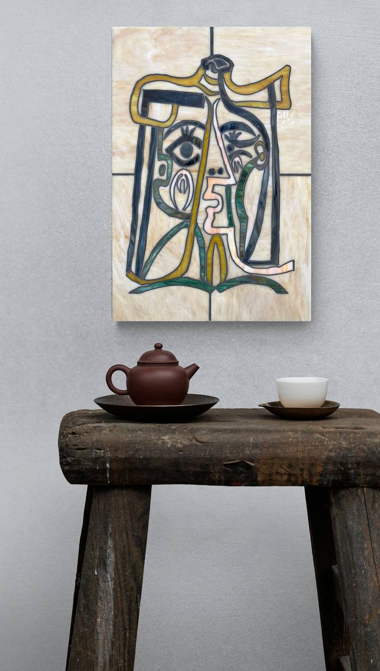 Original Art Deco Women Collage by Mauricio Aybar   Andrea Castiglione