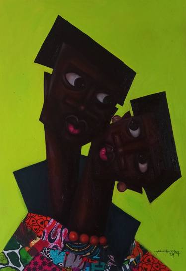 Original Abstract Paintings by Bakare Abubakr-sideeq babatunde