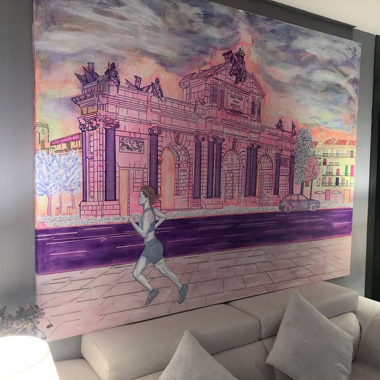 Original Abstract Painting by Jorge Cuneo