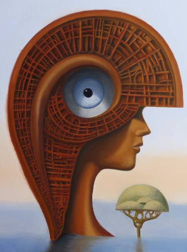 Original Surrealism Women Paintings by Ruben Cukier