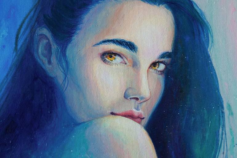 Original Fine Art Women Painting by Kate Ilinykh