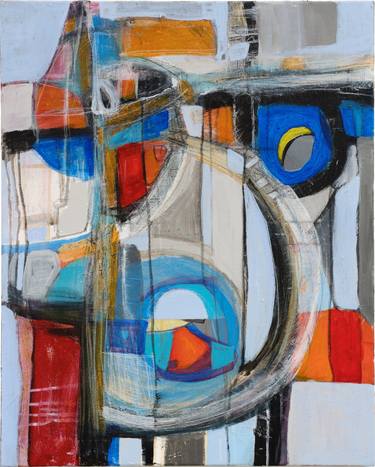 Original Cubism Abstract Paintings by Joanna Kuhling