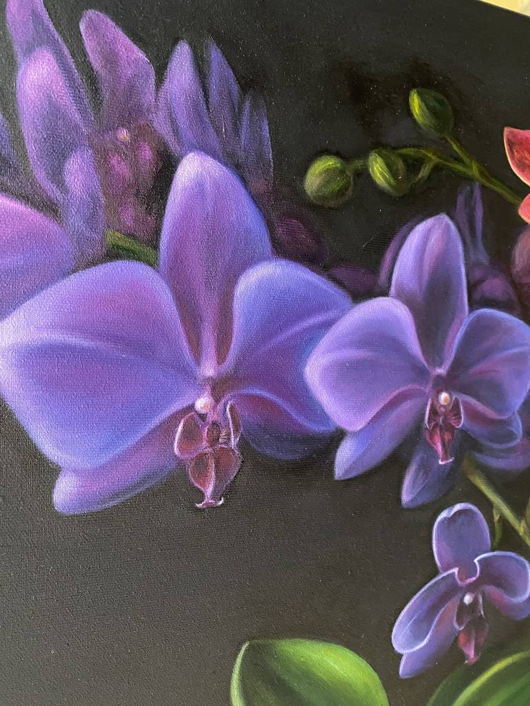 Original Realism Floral Painting by Kateryna  Hnunian 