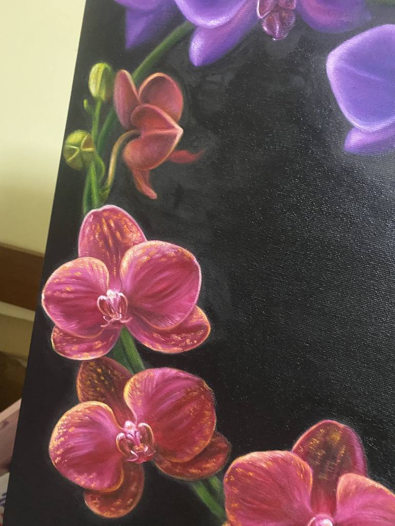 Original Floral Painting by Kateryna  Hnunian 