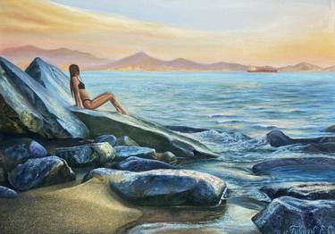 Original Realism Seascape Paintings by Kateryna Hnunian