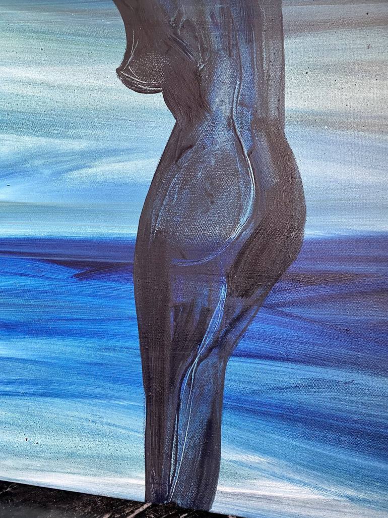 Original Contemporary Nude Painting by Sherezade Morales