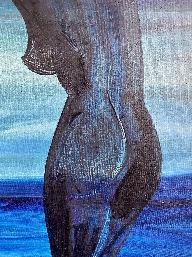 Original Contemporary Nude Painting by Sherezade Morales