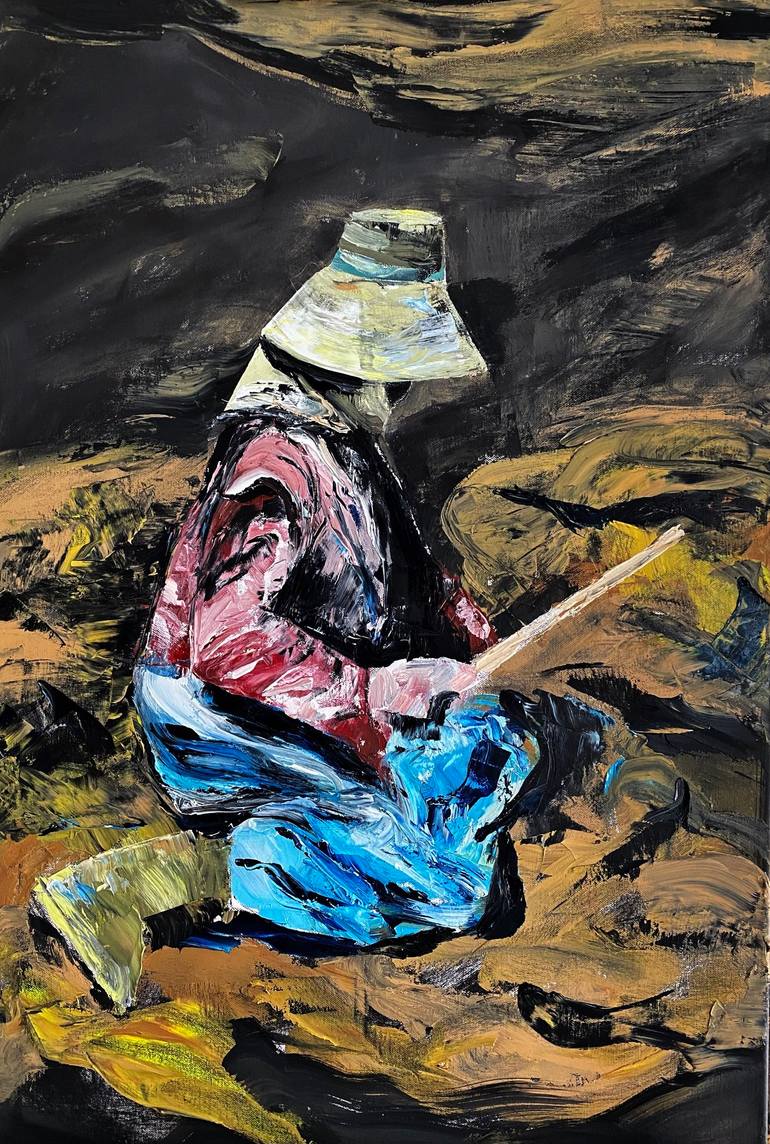 Original Pop CultureCelebrity Painting by Sherezade Morales  Expressionism Art on Canvas  Trillar