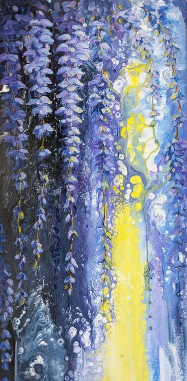 Original Abstract Expressionism Floral Painting by Katy  I