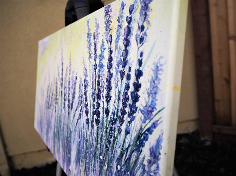 Original Abstract Botanic Painting by Katy  I