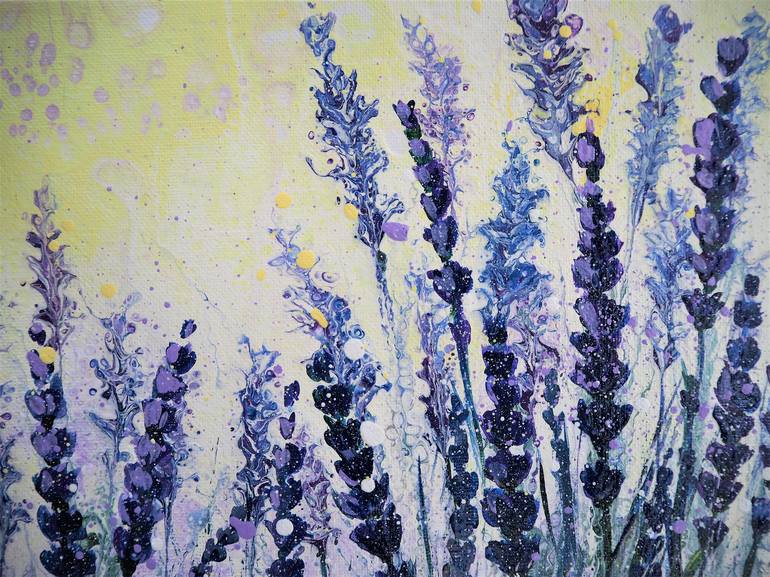 Original Abstract Botanic Painting by Katy  I