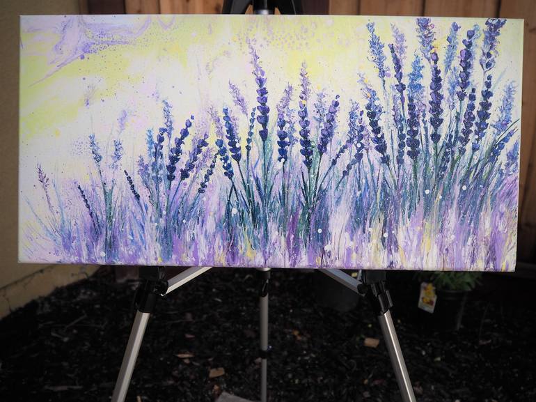 Original Abstract Botanic Painting by Katy  I