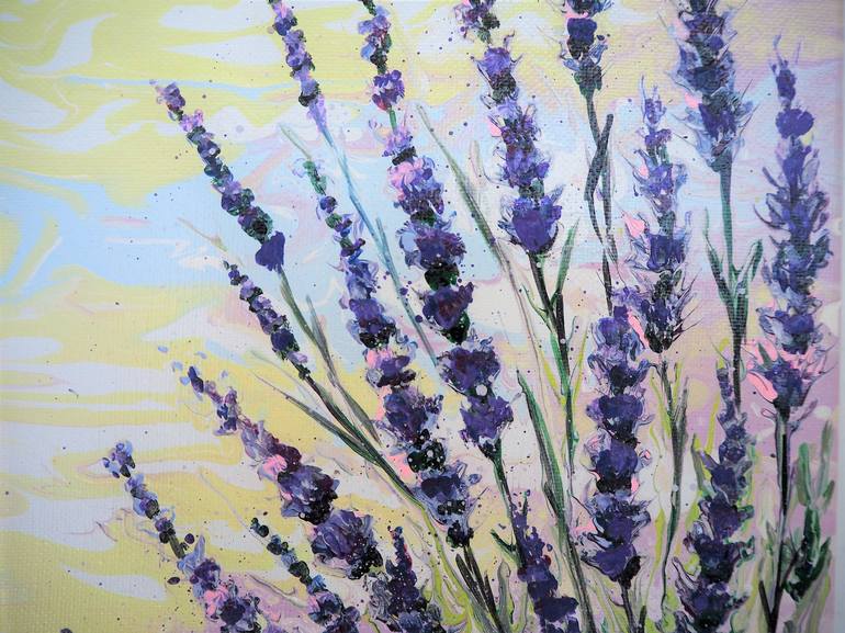 Original Abstract Botanic Painting by Katy  I