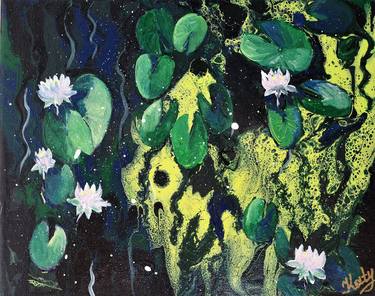 Original Abstract Expressionism Garden Paintings by Katy I
