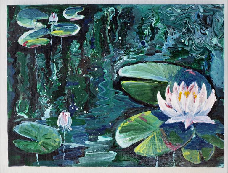 Original Expressionism Botanic Painting by Katy  I