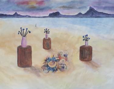Original Beach Paintings by sylvid art