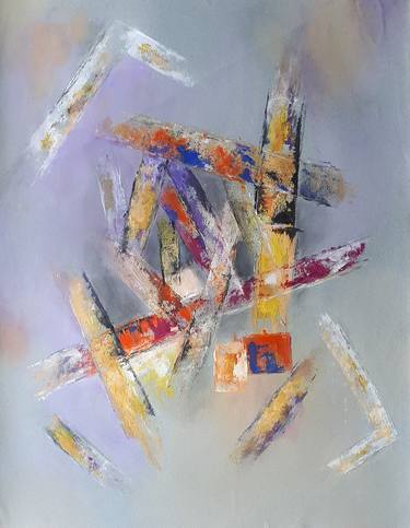 Original Geometric Abstract Paintings by sylvid art