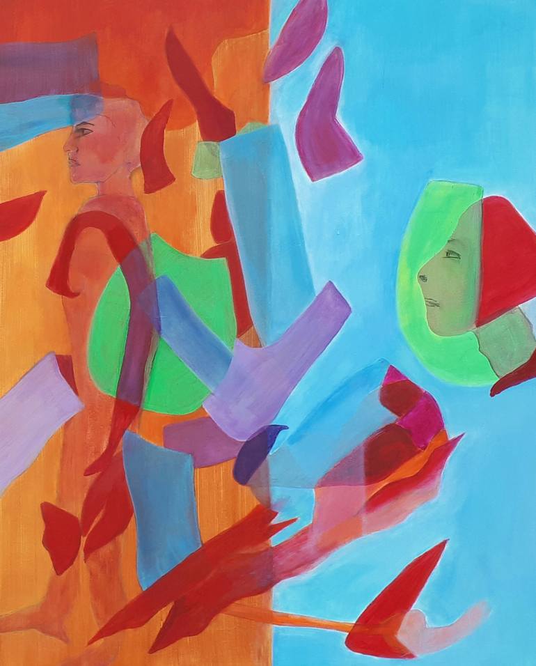 Original Abstract Fantasy Painting by Sylvid     Art