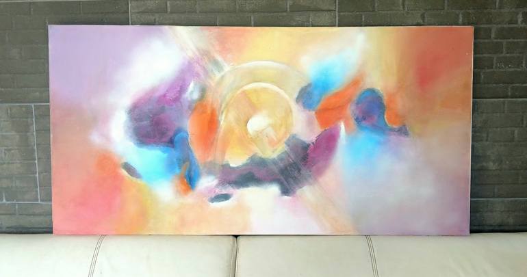 Original Abstract Expressionism Outer Space Painting by Sylvid     Art