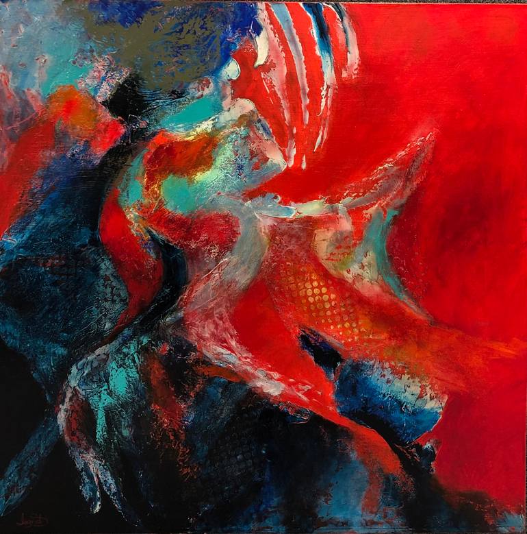 MUUNDO (Texture in Swahili) Painting by Ingrid Silbermayr Saatchi Art