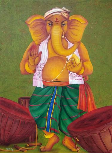 Original Realism Religion Paintings by Prahlad Majhi