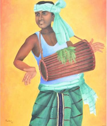 Original Figurative Culture Paintings by Prahlad Majhi