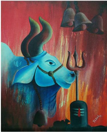Original Fine Art Religion Paintings by Prahlad Majhi