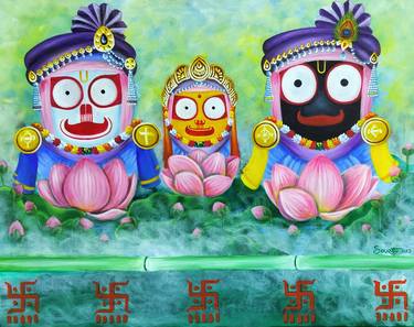 Original Folk Religious Paintings by Sourav Sinha