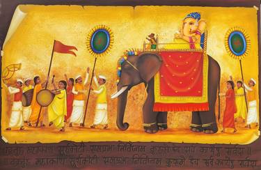 Original Figurative Religious Paintings by Sourav Sinha