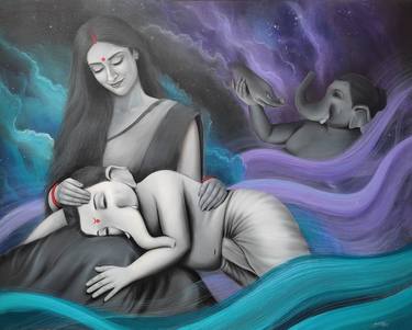 Original Love Paintings by MAHADEV SWARNAKAR