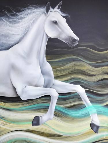 Original Realism Horse Paintings by MAHADEV SWARNAKAR