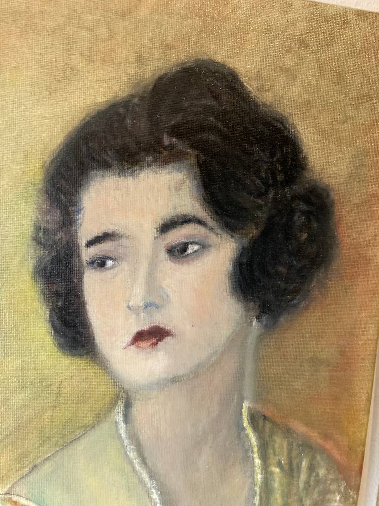 Original Impressionism Women Painting by Jin Kamei