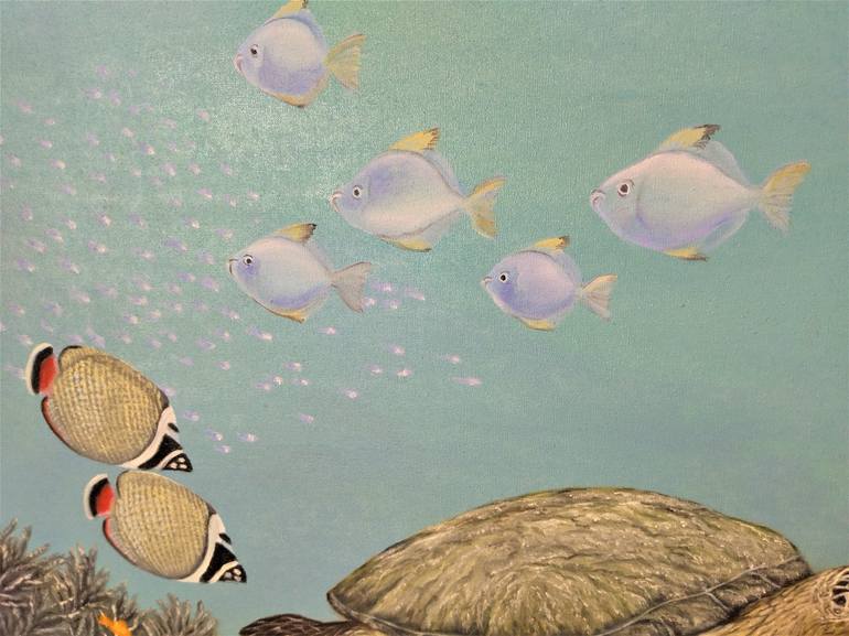 Original Realism Fish Painting by Marina Volina