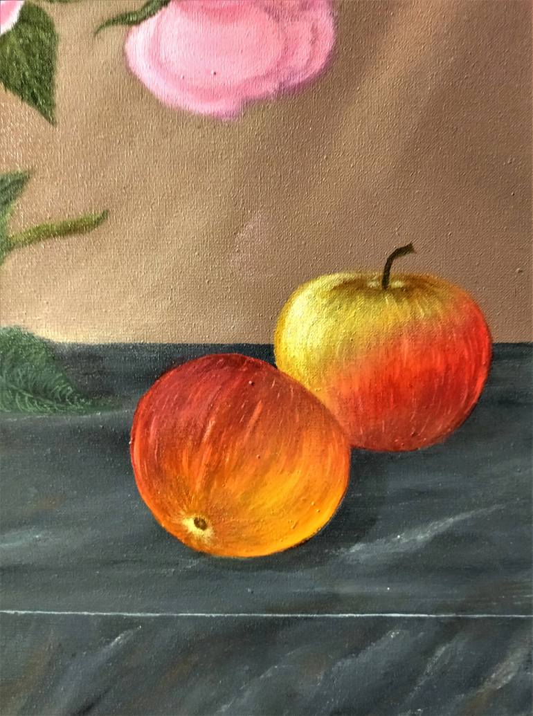 Original Art Deco Botanic Painting by Marina Volina