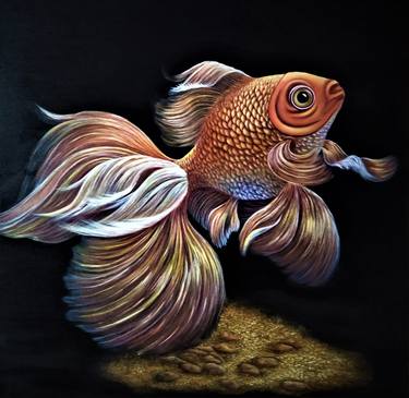 Original Realism Fish Paintings by Marina Volina