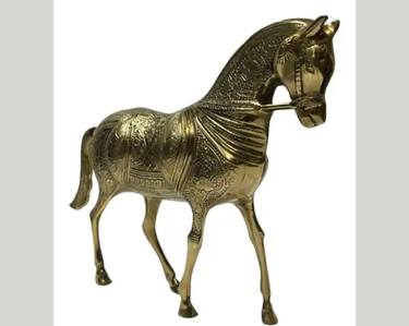 Beautiful Gold Horse Sculpture thumb